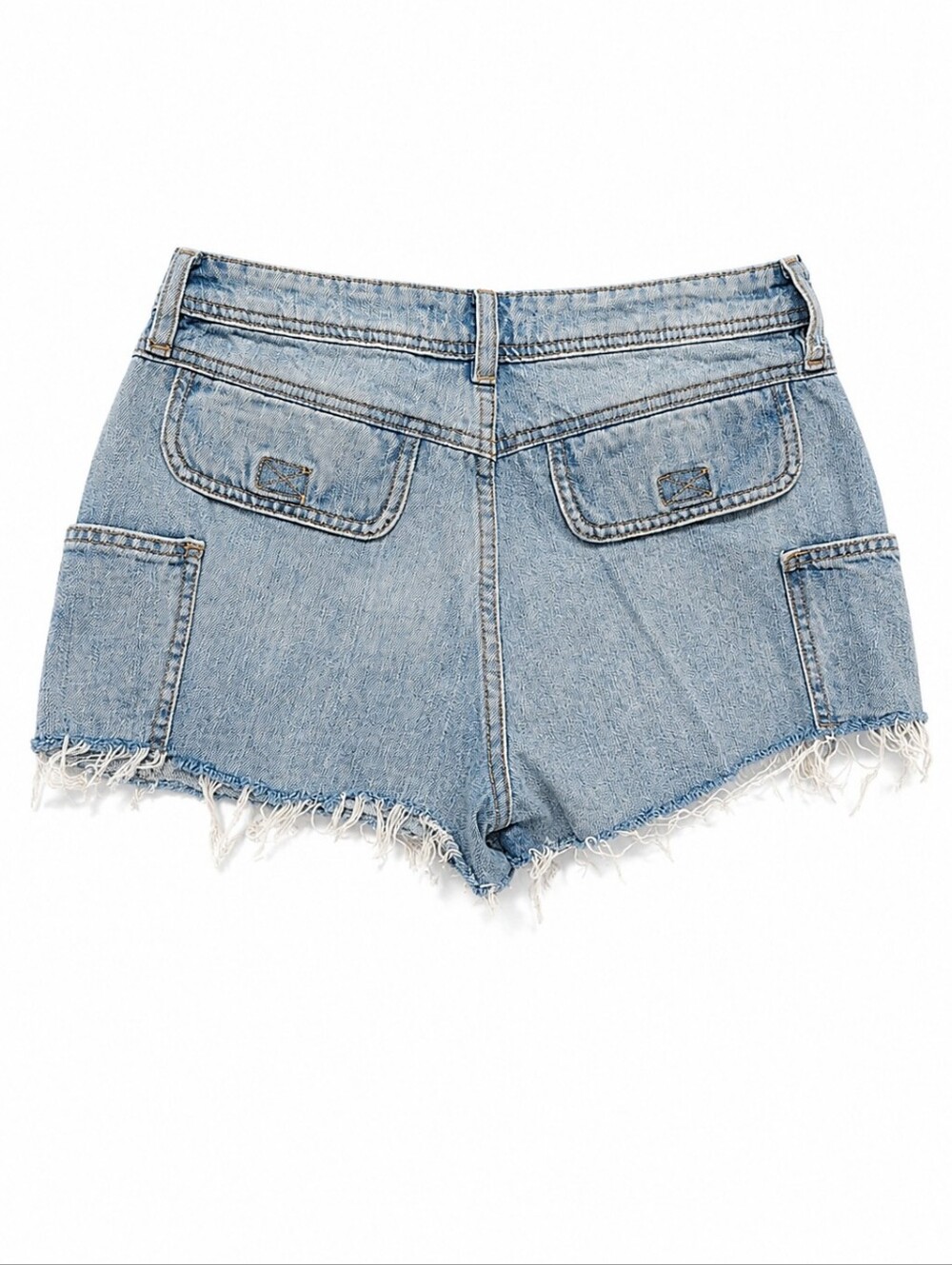 Free People Cargo Denim Mini Skort - Picture 2 of 9